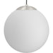 Progress Lighting Atwell Collection 1-Light Large Hanging Pendant Brushed Nickel Finish Etched Opal Glass (P500463-009)