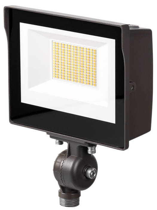 ATLAS LED Selectable Flood Lights 15W/26W/38W 3000K/4000K/5000K 120-277V 80 CRI 0-10V Dimming Bronze (SSF2-5L)