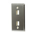 Pass And Seymour 1-Gang Stainless Wall Plate 2-Port (WP3402SS)