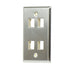 Pass And Seymour 1-Gang Stainless Wall Plate 4-Port (WP3404SS)