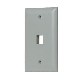 Pass And Seymour 1-Gang Wall Plate 1-Port Gray (WP3401GY)