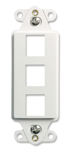 Pass And Seymour 10 Pack Decorator Strap 3-Port White (WP3413WH10)