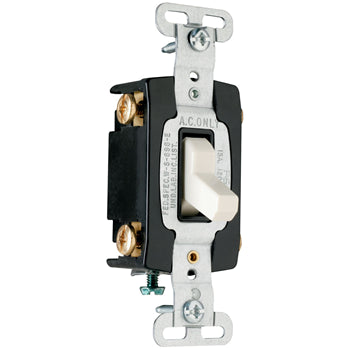 Pass And Seymour 15A 120/277VAC Back And Side Wire Commercial 4-Way Switch Light Almond (CSB15AC4LA)