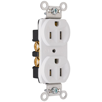 Pass And Seymour 15A 125V Construction Duplex Receptacle White (CRB5262W)