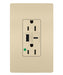 Pass And Seymour 15A 125V Duplex Hospital Grade Tamper-Resistant Receptacle And USBA-USBC 3.1A Ivory (TR15HUSBACI)