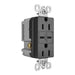 Pass And Seymour 15A 125V Tamper-Resistant Receptacle And 2 USBC Fast Charge Black (TR15USBCC6BK)