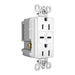 Pass And Seymour 15A 125V Tamper-Resistant Receptacle And 2 USBC Fast Charge White (TR15USBCC6W)