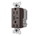 Pass And Seymour 15A 125V Weather-Resistant Tamper-Resistant Receptacle And USBA And USBC Fast Charge Brown (WRTR15USBAC6)