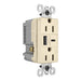 Pass And Seymour 15A 125V Weather-Resistant Tamper-Resistant Receptacle And USBA And USBC Fast Charge Ivory (WRTR15USBAC6I)
