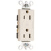 Pass And Seymour 15A Dual-Controlled Decorator Receptacle Brown (26252CD)