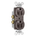 Pass And Seymour 15A Dual-Controlled Duplex Receptacle Brown (5262CD)