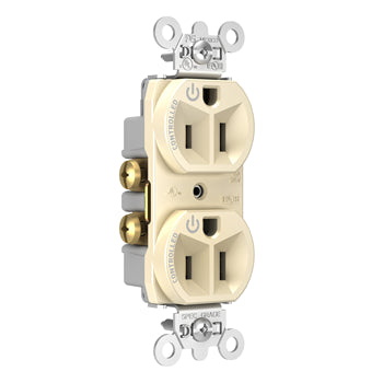 Pass And Seymour 15A Dual-Controlled Duplex Receptacle Light Almond (5262CDLA)