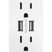 Pass And Seymour 15A Duplex Outlet With Dual USB White (ARTRUSB153W4)