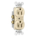 Pass And Seymour 15A Half Controlled Duplex Receptacle Ivory (5262CHI)