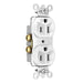 Pass And Seymour 15A Half Controlled Duplex Receptacle White (5262CHW)