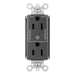 Pass and Seymour 15A Half Controlled Plugtail Receptacle Black  (PT26252SCCTBK)