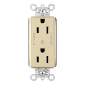 Pass and Seymour 15A Half Controlled Plugtail Receptacle Ivory  (PT26252SCCTI)