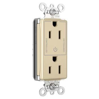 Pass and Seymour 15A Half Controlled Plugtail Receptacle Ivory  (PT26252SCCTI)