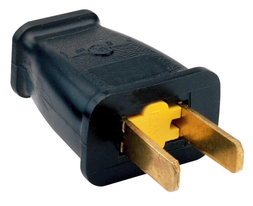 Pass And Seymour 15A Non Polarized Plug Black (SA440BKCC10)