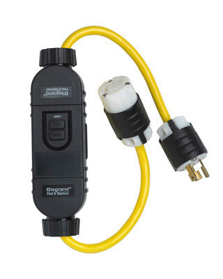 Pass and Seymour 15A Portable GFCI In-Line 2 Foot With Turnlok Plug And Connector Automatic Reset Self-Test  (1597TL2A)
