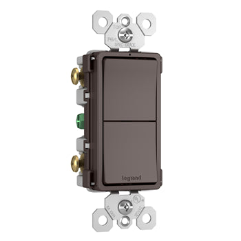 Pass And Seymour 15A Single-Pole And Single-Pole Decorator Switch Brown (RCD11)