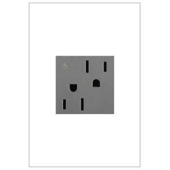 Pass And Seymour 15A Tamper-Resistant Dual Controlled Outlet Magnesium (ARCD152M10)