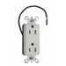 Pass And Seymour 15A/125V Split Circuit Decorator Spec Grade Light Almond (PT26262SCLA)