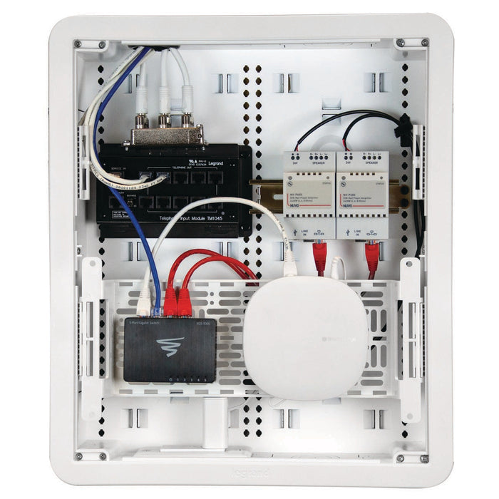 Pass And Seymour 17 Inch Plastic Dual-Purpose In-Wall Enclosure With 5 Inch Mounting Plate (ENP1705NAV1)