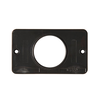Pass And Seymour 1-Gang Black 1.56 Diameter Receptacle Cover Plate (3055BK)