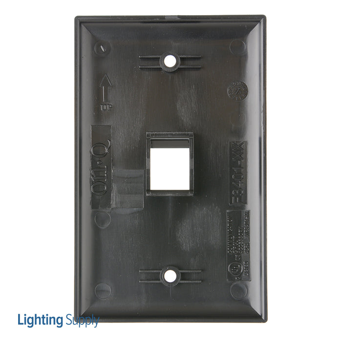 Pass And Seymour 1-Gang Wall Plate 1-Port Black (WP3401BK)