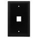 Pass And Seymour 1-Gang Wall Plate 1-Port Black (WP3401BK)