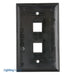 Pass And Seymour 1-Gang Wall Plate 2-Port Black (WP3402BK)