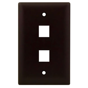 Pass And Seymour 1-Gang Wall Plate 2-Port Brown (WP3402BR)
