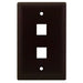 Pass And Seymour 1-Gang Wall Plate 2-Port Brown (WP3402BR)