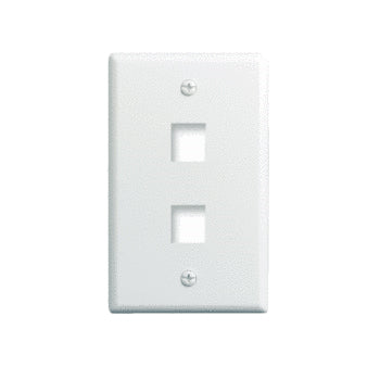 Pass And Seymour 1-Gang Wall Plate 2-Port White (WP3402WH)