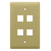 Pass And Seymour 1-Gang Wall Plate 4-Port Ivory (WP3404IV)