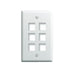 Pass And Seymour 1-Gang Wall Plate 6-Port White (WP3406WH)