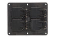Pass and Seymour 2-Gang Black Flip Lid 2-Duplex Cover Plate  (3260WBK)