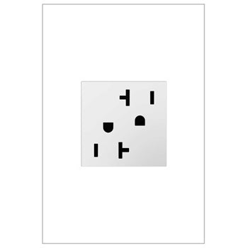 Pass And Seymour 2-Module Tamper-Resistant Outlet 20A White (ARTR202W4)
