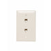 Pass And Seymour 2 Telephone 4 Conductor 1-Gang Thermoplastic Plate Light Almond (TPTE2LA)