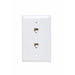Pass And Seymour 2 Telephone 4 Conductor 1-Gang Thermoplastic Plate White (TPTE2W)