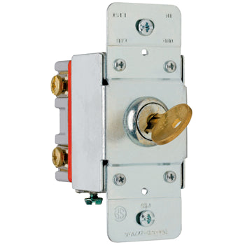 Pass And Seymour 20A 120/277VAC Back And Side Wire Double-Pole Key Lock (PS20AC2KL)