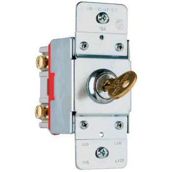 Pass And Seymour 20A 120/277VAC Back And Side Wire Single-Pole Key Lock (PS20AC1KL)