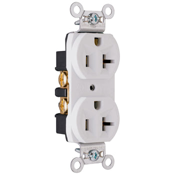 Pass And Seymour 20A 125V Construction Duplex Receptacle White (CRB5362W)