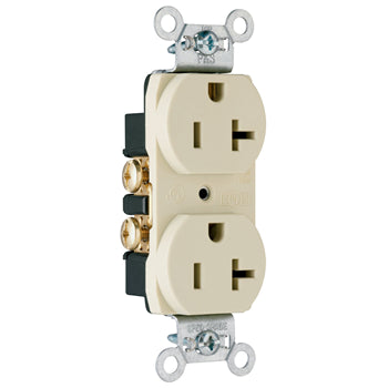 Pass And Seymour 20A 125V Construction Grade Duplex Receptacle Smooth Face Red (CRB5362SRED)