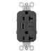 Pass And Seymour 20A 125V Duplex Tamper-Resistant Receptacle And USBA-USBC 3.1A Black (TR20USBACBK)