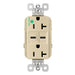 Pass And Seymour 20A 125V Hospital Grade Tamper-Resistant Receptacle And 2 USBC Fast Charge Ivory (TR20HUSBCC6I)