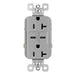 Pass And Seymour 20A 125V Tamper-Resistant Receptacle And 2 USBC Fast Charge Gray (TR20USBCC6GRY)
