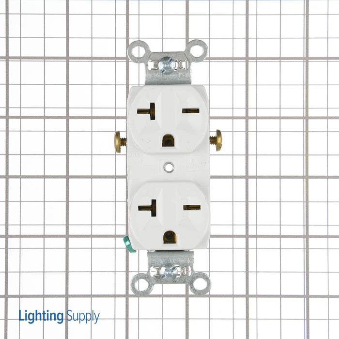 Pass And Seymour 20A 250V Duplex Receptacle White (5850W)