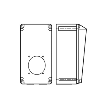 Pass And Seymour 20A 4/5 Wire Non-Met Back Box 3/4 Knock Out (PSBBN202W)